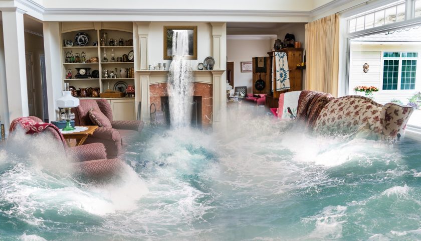Picture of flooded lounge