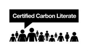 Picture of logo that reads "Certified Carbon Literate"